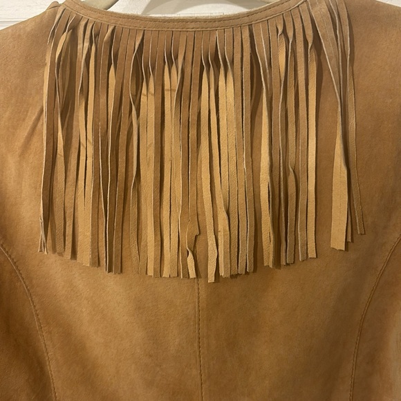 Mixit Fringe Suede/Leather Fringe Jacket size Large 😘 - Picture 8 of 12